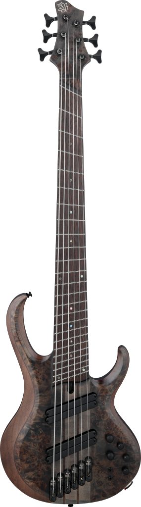 Ibanez BTB806MS 6-string Bass Guitar - Transparent Gray Flat
