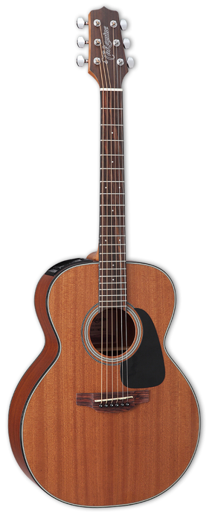 Takamine GX11MELHNS Mahogany 3/4 Size LEFTY Taka-mini A/E Guitar with Gig Bag