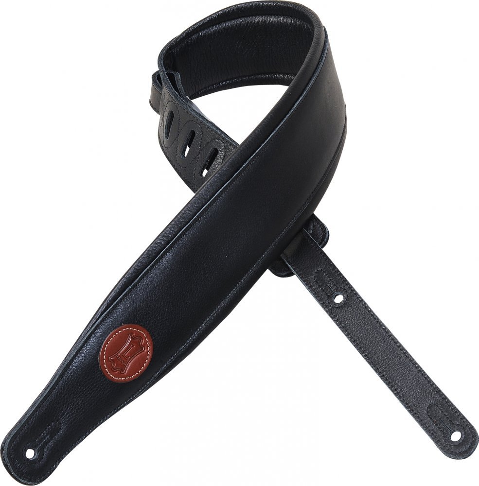 Levy's Leathers MSS2-BLK Garment Leather Guitar Strap,Black
