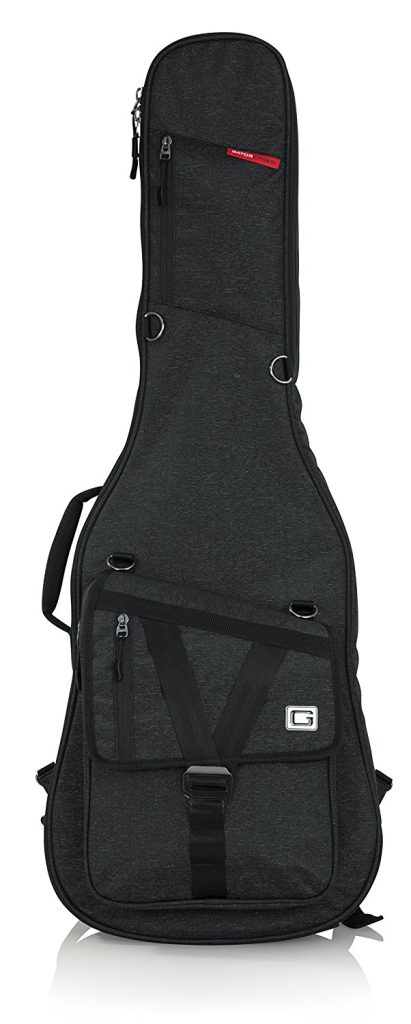 Gator Cases Transit Series Electric Guitar Gig Bag; Black Exterior