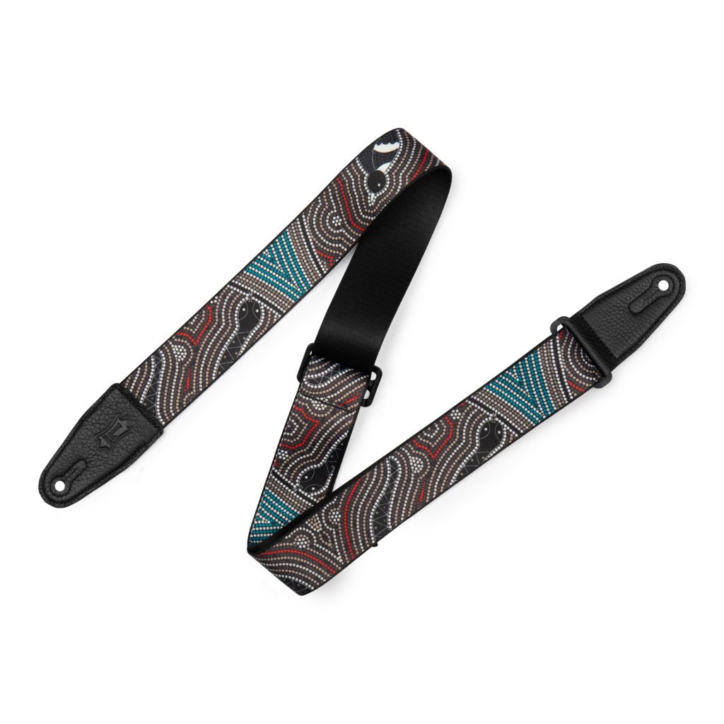 Levy's MP2DU 2-inch Poly Down Under Guitar Strap - Bird and Snake
