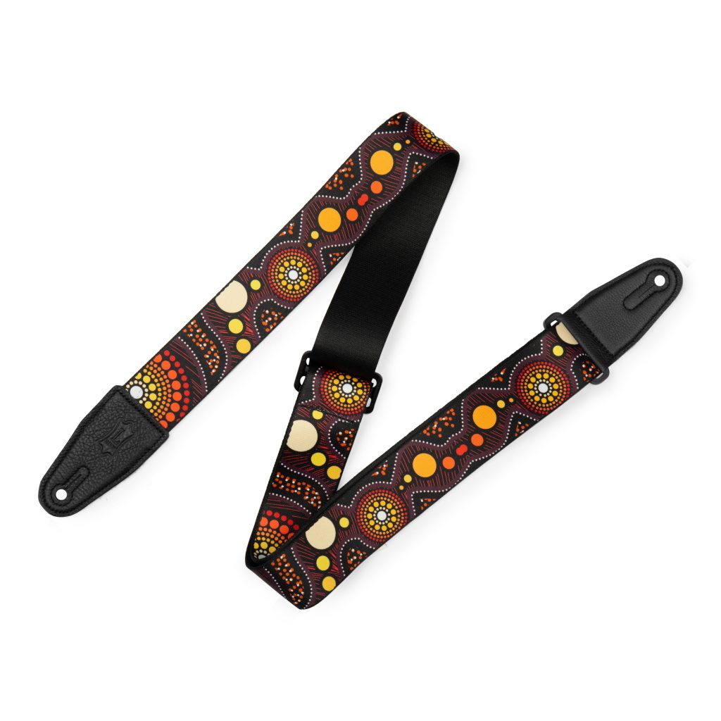 Levy's MP2DU 2-inch Poly Down Under Guitar Strap - Sunset