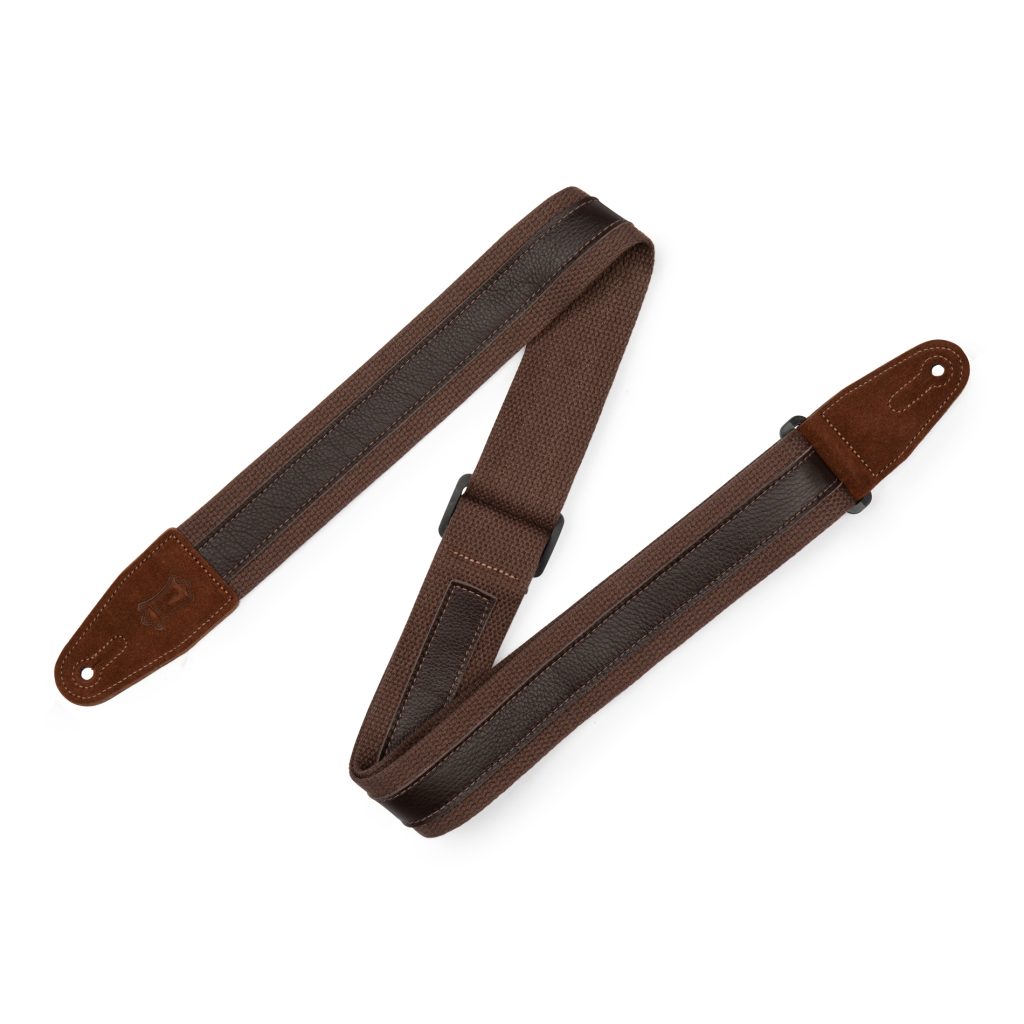 Levy's MC2CG 2-inch Cotton Combo Guitar Strap - Brown