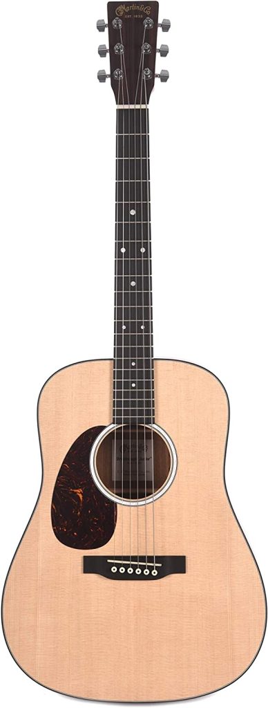 Martin D Jr-10E Left-Handed A/E Guitar - Natural Spruce W/Bag