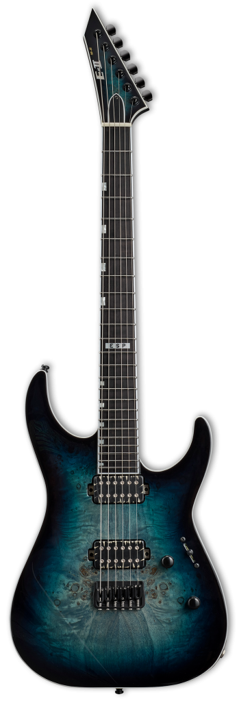 ESP E-II M-II HT Electric Guitar - Mercury Blue Burst